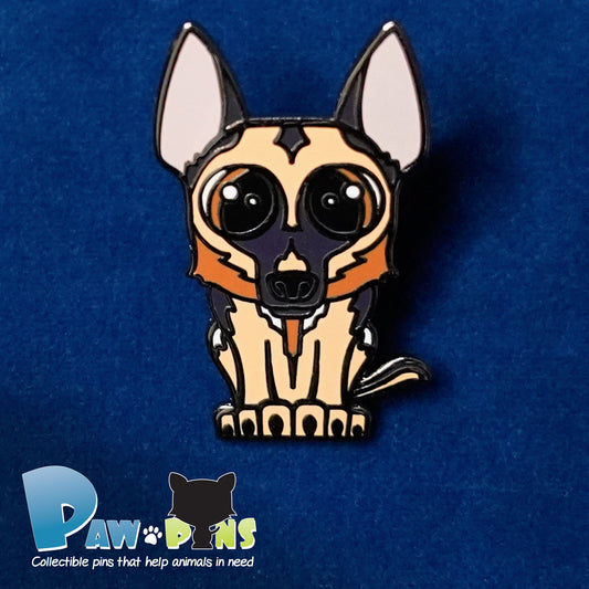 Hannah the German Shepherd - Hard Enamel Pin