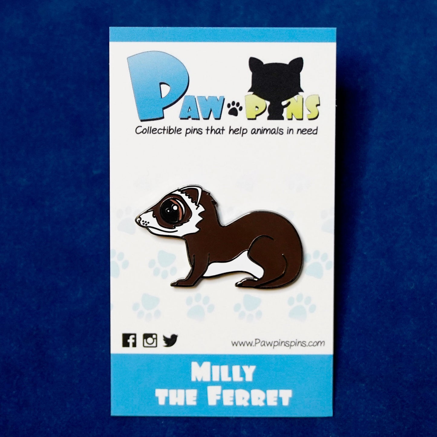 Milly the Ferret - Hard Enamel Pin