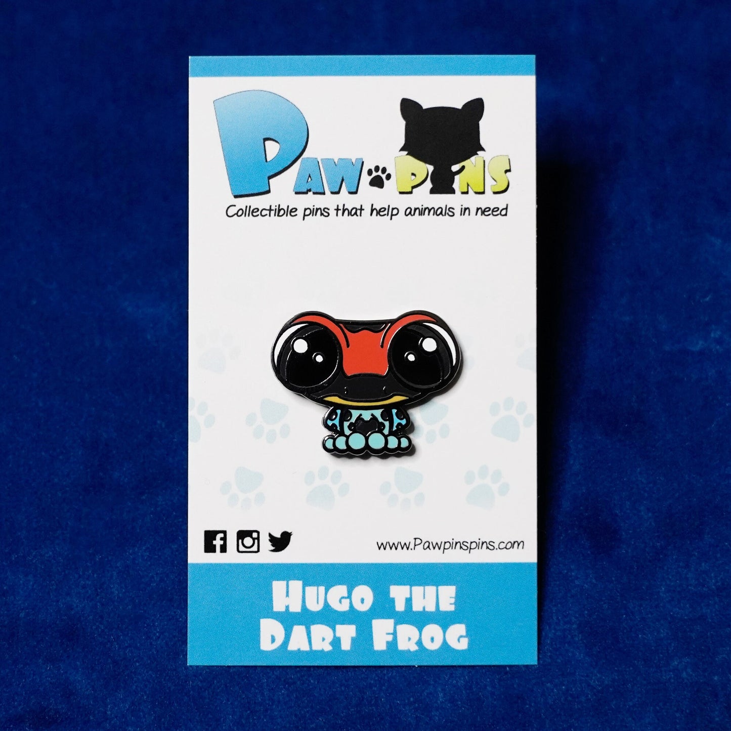 Hugo the Dart Frog - Hard Enamel Pin