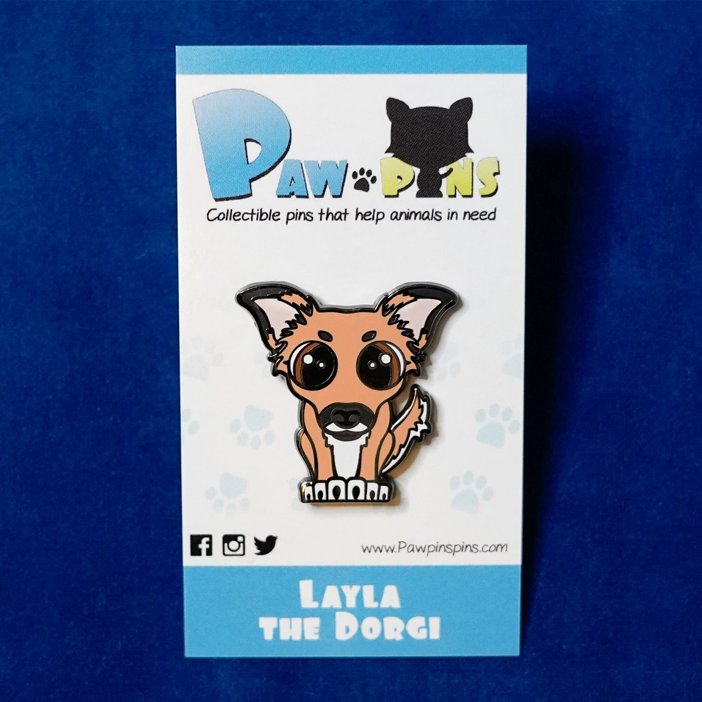 Layla the Dorgi - Hard Enamel Pin