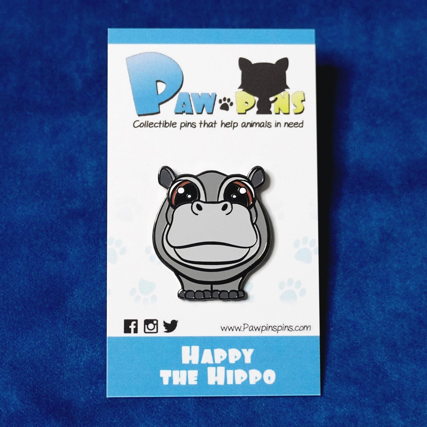 Happy the Hippo - Hard Enamel Pin