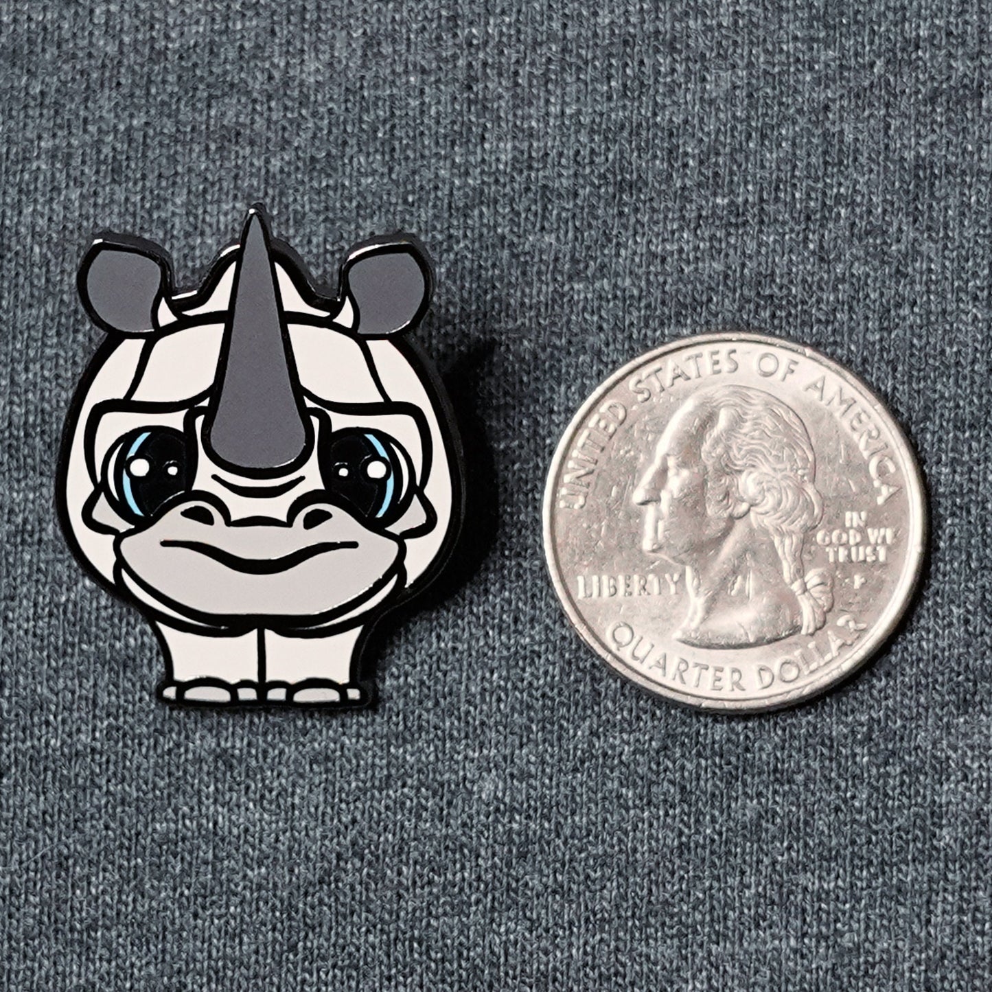 Rudy the Rhino - Hard Enamel Pin