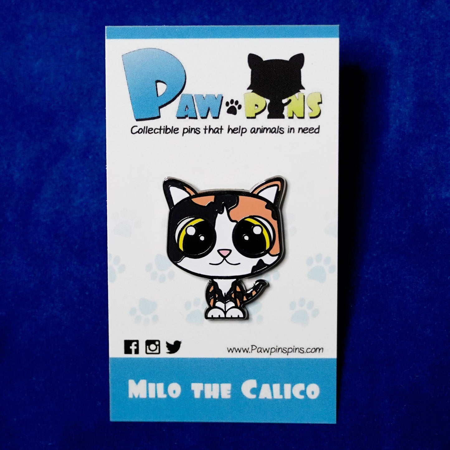 Milo the Calico - Hard Enamel Pin