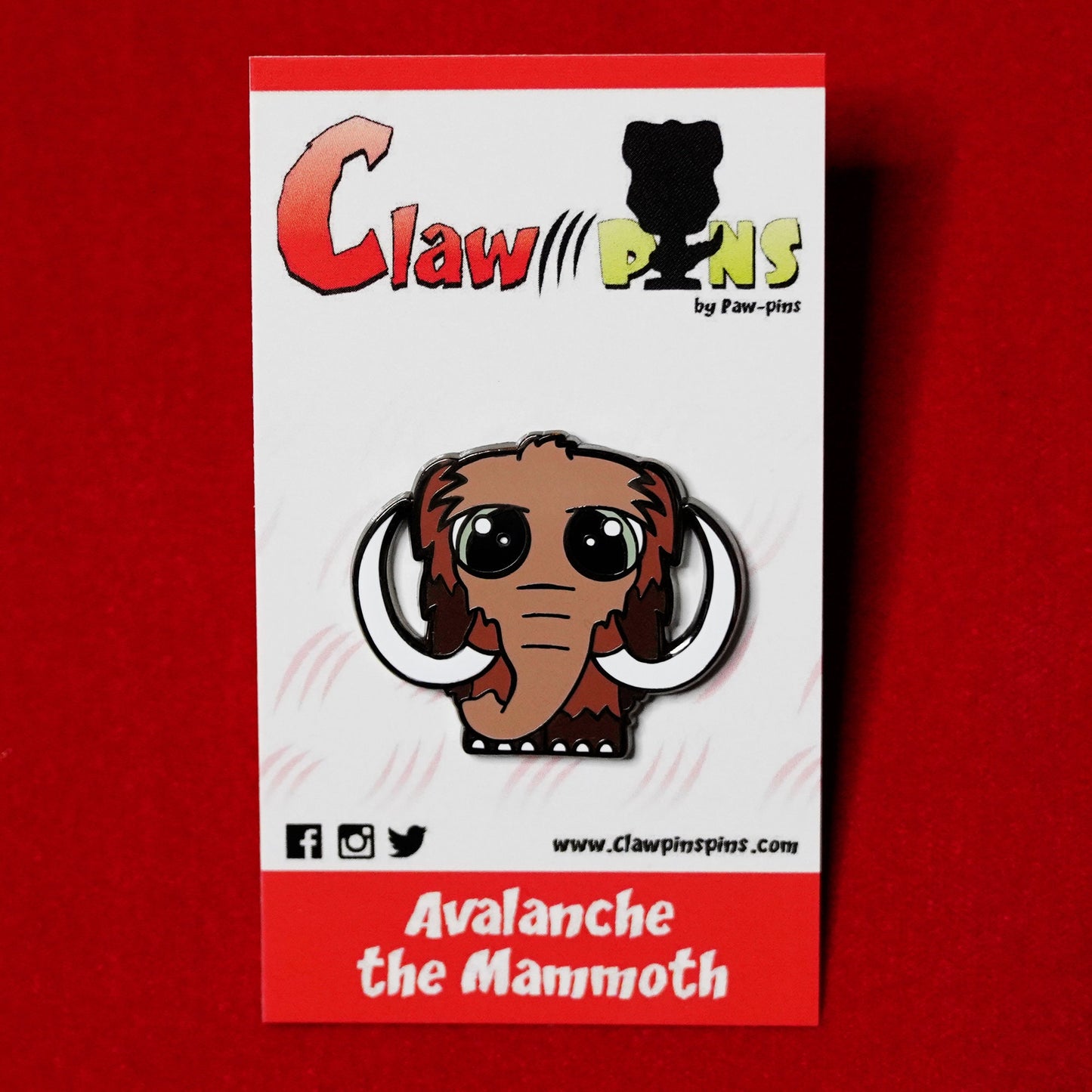 Avalanche the Mammoth - Hard Enamel Pin