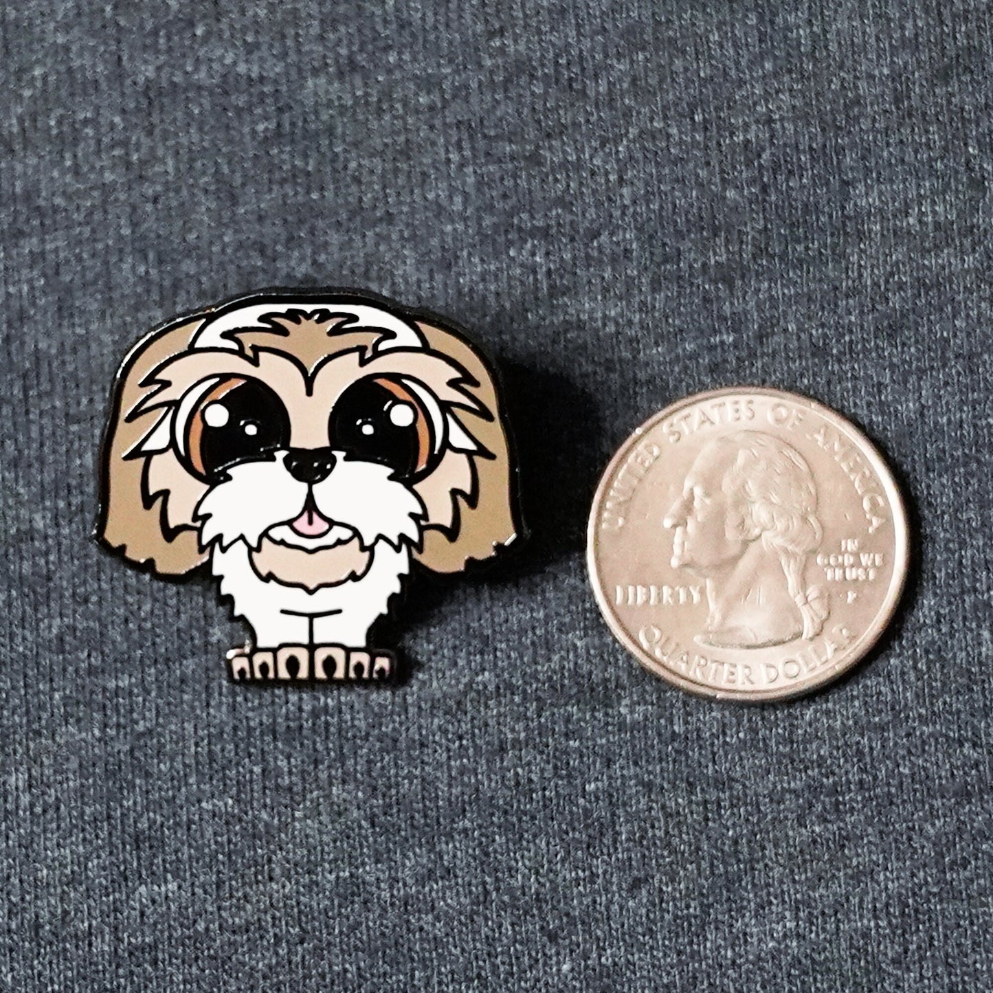 Lulu the Shih Tzu - Hard Enamel Pin