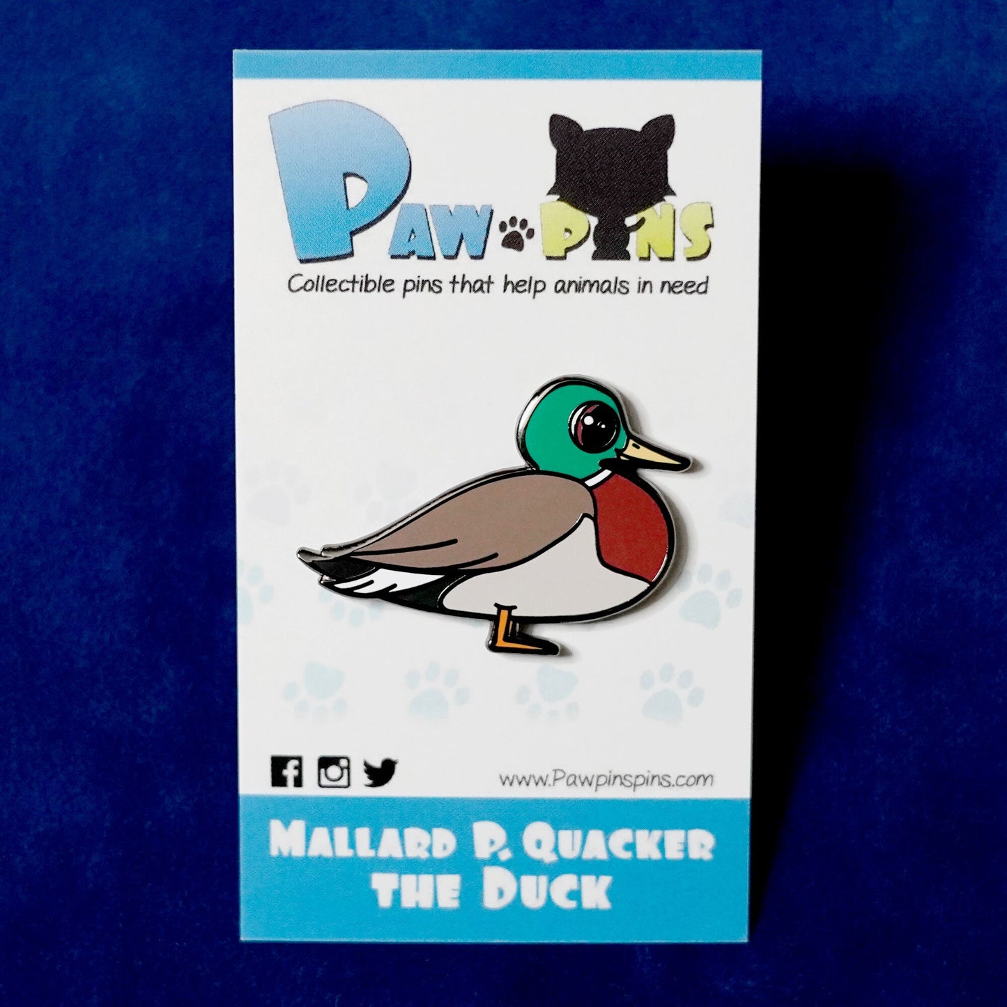 Mallard P. Quacker the Duck - Hard Enamel Pin