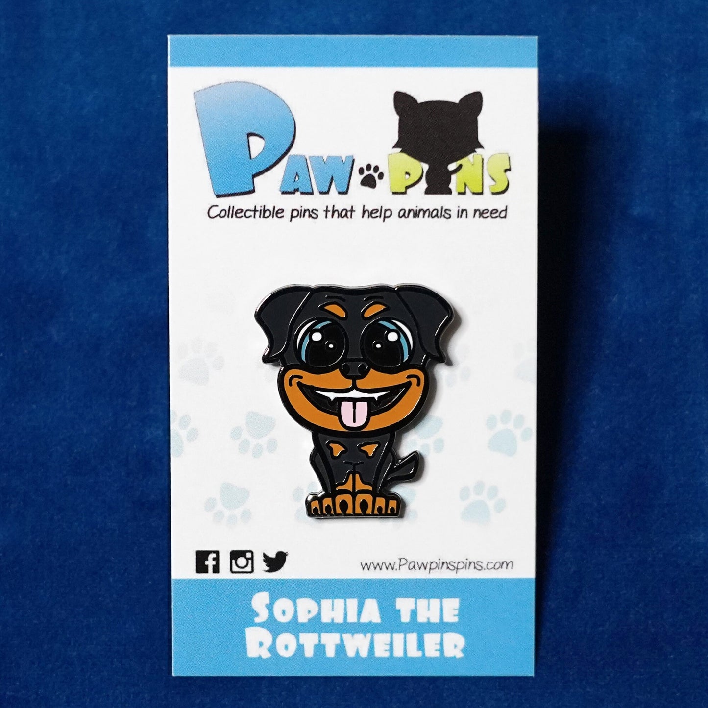 Sophia the Rottweiler - Hard Enamel Pin