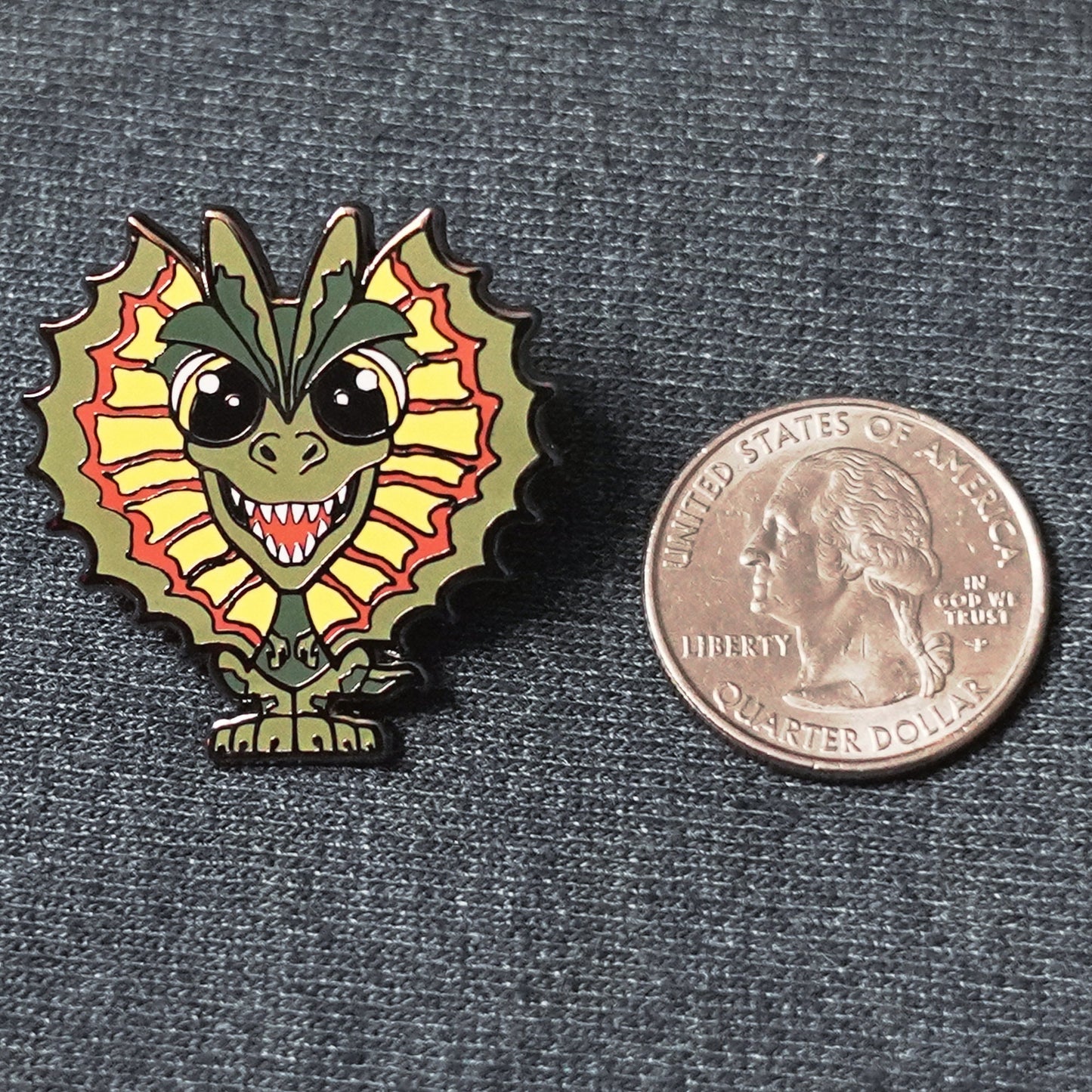 Sully the Dilophosaurus - Hard Enamel Pin