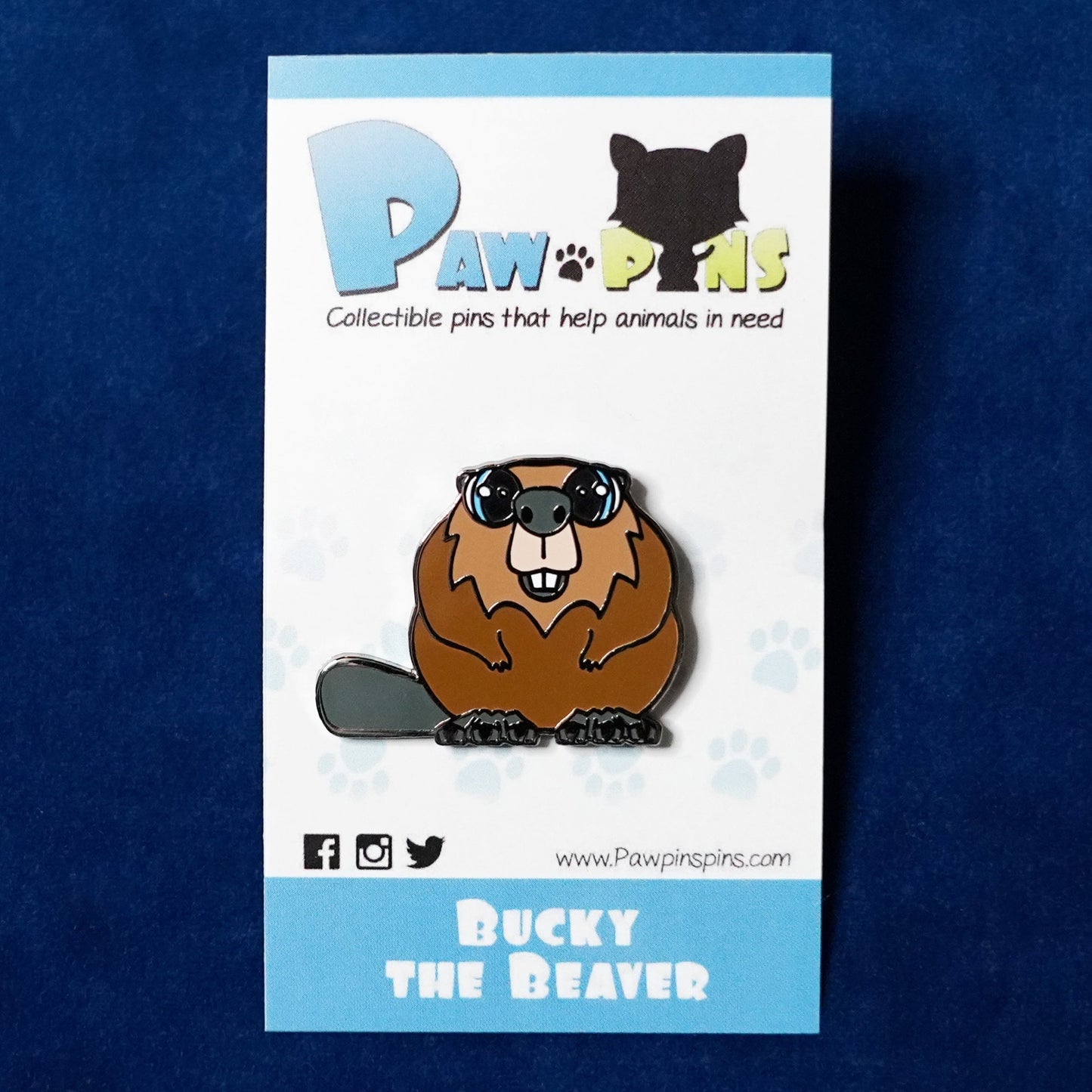 Bucky the Beaver - Hard Enamel Pin